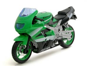 Maisto  motorka bez podstavce  - Kawasaki Ninja ZX-9R  1:18  zelená