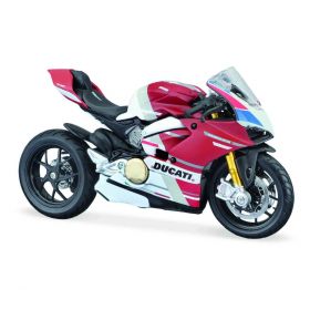 Maisto  motorka na stojánku - Ducati Panigale V4 S Corse 1:18  červeno bílá  
