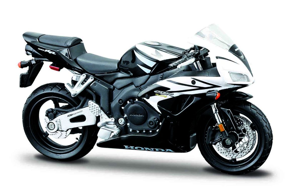 Maisto motorka na stojánku se zn. HONDA - Honda CBR 1000RR 1:18 černo bílá