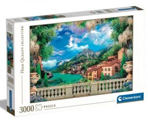 Puzzle Clementoni 3000 dílků  - Svěží terasa na jezeře 33553