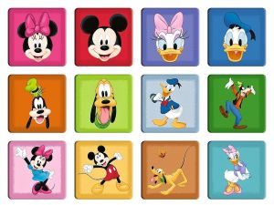 Trefl puzzle 30 + 48 dílků + hra Memos ( pexeso ) Mickey 93344