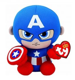 TY - Beanie Babies -  hrdinové Marvelu 15 cm - Kapitán Amerika 41189