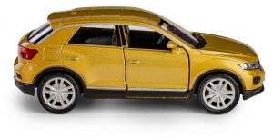 Autíčko RMZ 1:36 - Volkswagen T-ROC ( 2018 ) - zlatá metalíza - matná barva Daffi