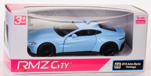 Autíčko RMZ 1:32 - Aston Martin Vantage ( 2018 ) - sv. modrá barva Daffi