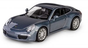 Autíčko RMZ 1:32  - Porsche 911 Carrera S ( 2012 ) - modro šedá metalíza  