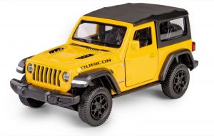 Autíčko RMZ 1:35 - Jeep Wrangler Rubicon  ( 2021 ) Soft top -  žlutá   barva    