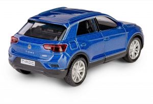 Autíčko RMZ 1:36 - Volkswagen T-ROC - tm. modrá barva Daffi