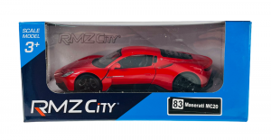 Autíčko RMZ 1:37 - Maserati MC20 - červená barva Daffi