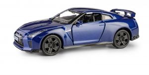 Autíčko RMZ 1:38 - Nissan GT-R / R35 / ( 2017 ) - tm. modrá barva Daffi