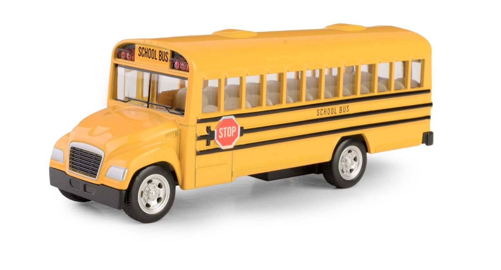 Autíčko RMZ 1:97 - School Bus - žlutá barva Daffi