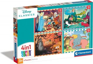 Clementoni puzzle 4v1 ( 12, 16, 20, 24 dílků ) -  Disney 21523