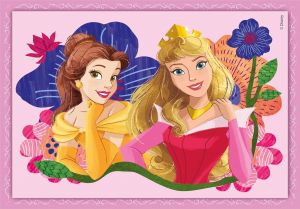 Clementoni puzzle 4v1 ( 12, 16, 20, 24 dílků ) - Disney princezny 21517
