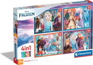 Clementoni puzzle 4v1 ( 12, 16, 20, 24 dílků ) -  Frozen 21518