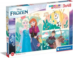Dětské puzzle Clementoni  - 3 x 48 dílků  -  Frozen 25284