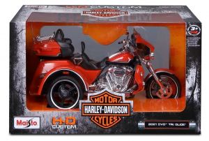 Maisto Harley Davidson 2021 CVO Tri Glide 1:12 oranžová