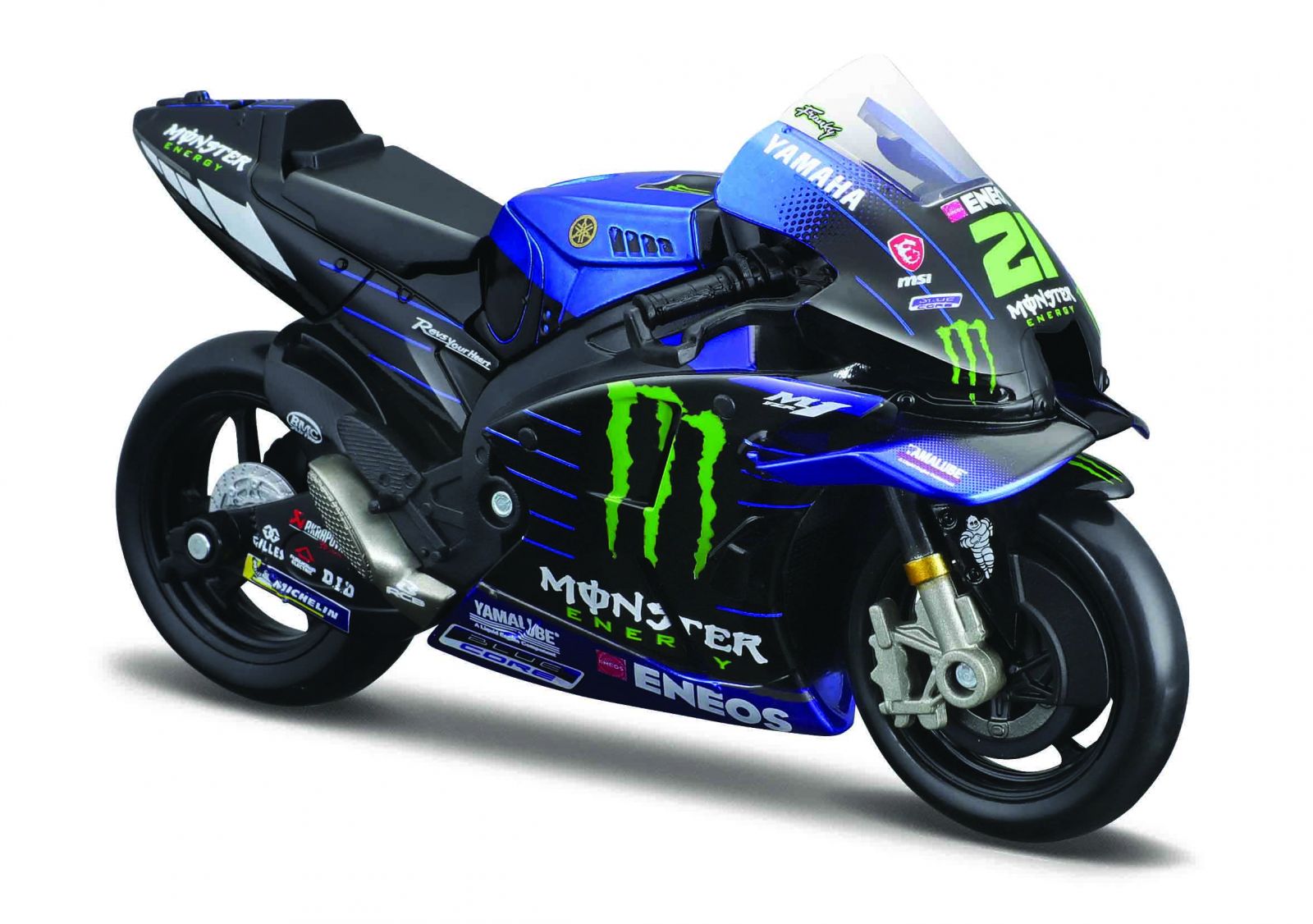 Maisto motorka 1:18 GP - Yamaha Factory Racing Team 2022 - Nr. 21 - Franco Morbidelli