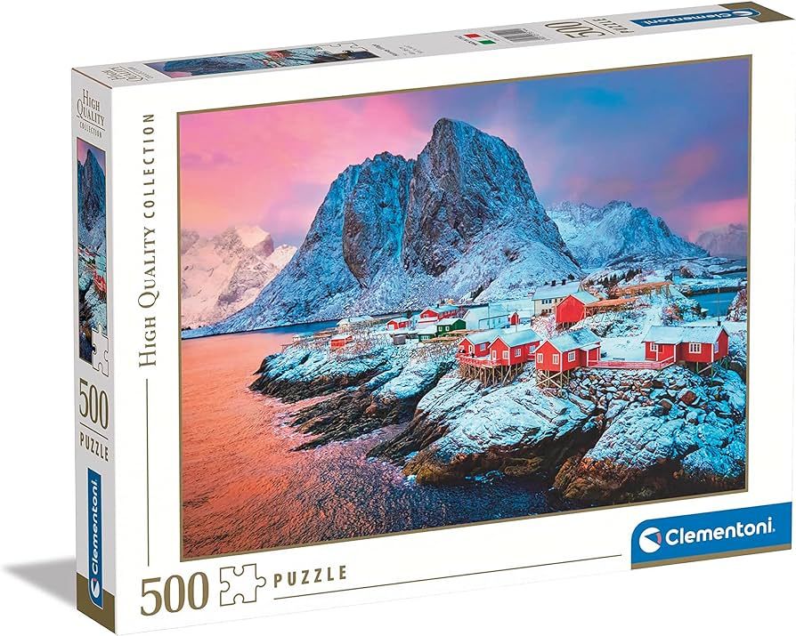 Puzzle Clementoni 500 dílků - Vesnice Hamnøy Village 35144