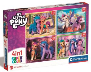 Clementoni puzzle 4v1 ( 12, 16, 20, 24 dílků ) -   My Little Pony 21519