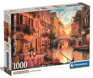 Puzzle Clementoni 1000 dílků  Compact -  Benátky 39774