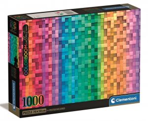 Puzzle Clementoni 1000 dílků  Compact -  Colorboom - pixel 39782