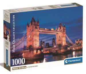 Puzzle Clementoni 1000 dílků  Compact - Tower Bridge 39772