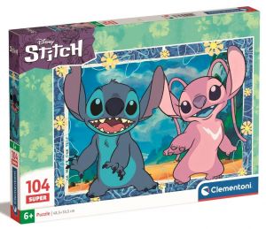 Puzzle Clementoni  - 104 dílků  -  Stitch 27573