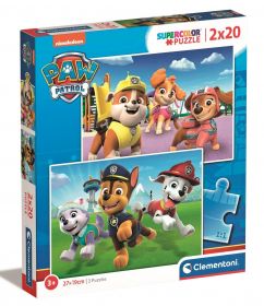 Puzzle Clementoni  2x20 dílků  -  Paw Patrol - Tlapková patrola  24800  