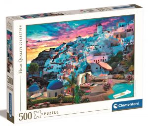 Puzzle Clementoni 500 dílků - Santorini 35149