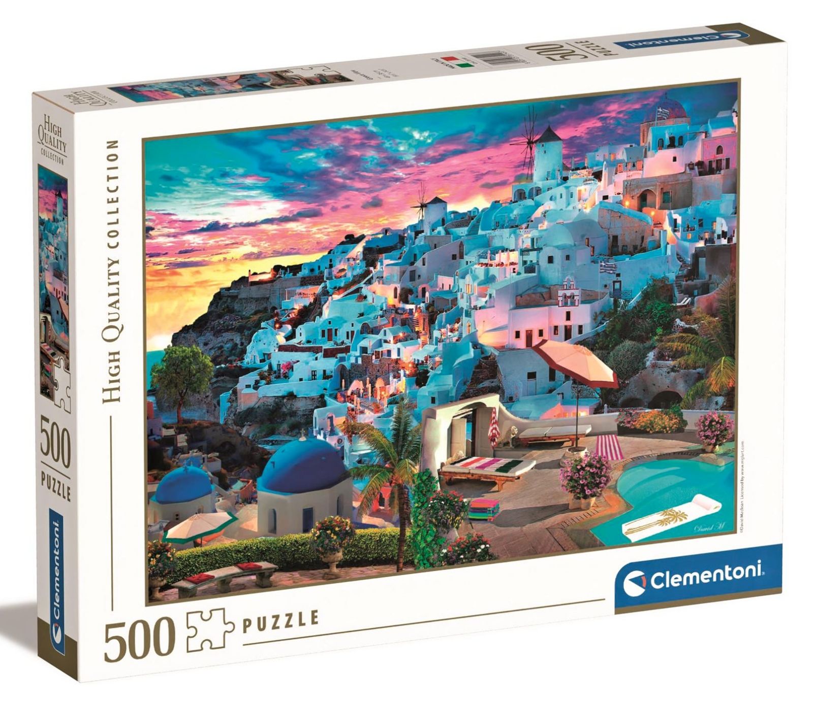 Puzzle Clementoni 500 dílků - Santorini 35149