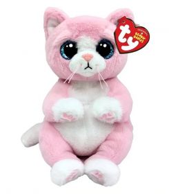 TY Beanie Babies   - Lillibelle  - růžová kočička  - 15 cm plyšák 42183