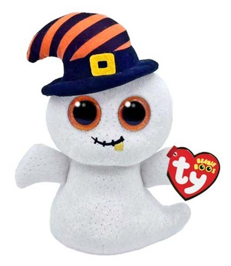 TY Beanie Boos - Nightcap - bílý duch s kloboučkem 37296