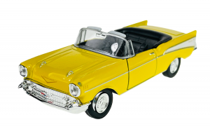 Welly - auto Old Timer  -  Chevrolet Bel Air  cabriolet  1957 - žlutá  barva