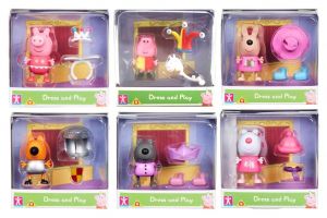 Peppa Pig - prasátko Peppa - figurka s doplňky I. - Peppa princezna s korunkou TM Toys