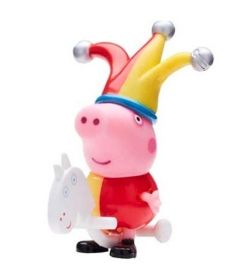 Peppa Pig - prasátko Peppa - figurka s doplňky I. - prasátko Tomík - kašpárek s koníkem