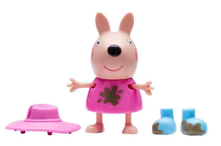 Peppa Pig - prasátko Peppa - figurka s doplňky I. - zajíček Rebecca s kloboukem TM Toys