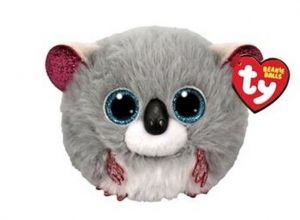 Plyšák TY - Puffies - plyšová zvířátka ve tvaru kuličky  - šedá koala  Katy 42558