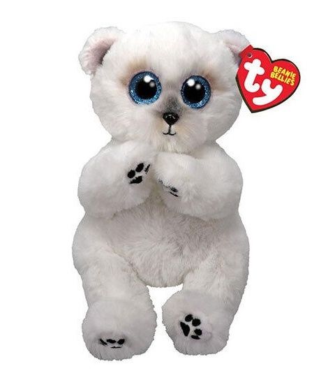 TY Beanie Babies - Wuzzy - bílý medvídek 41500 - 15 cm plyšák