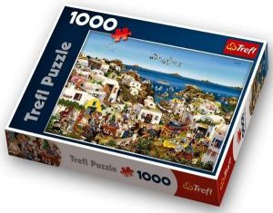 1000 dílků  - Santorini  -  puzzle Trefl 10296