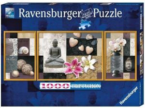 1000 dílků - Triptych - Harmonie wellness - puzzle Ravensburger 199921